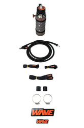 FluidLogic Wave Complete Hydration System with Wide Mouth, Stainless Steel Bottle (32oz) - Universal Rollbar Mount & Hardware for UTV & Offroad Vehicles w/ Keychain